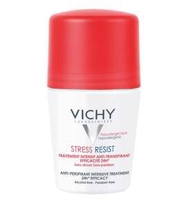 וישי דאודורנט רול לטיפול בהזעה מוגברת 50מ"ל Vichy Deodorant 72H Stress Resist 50ml