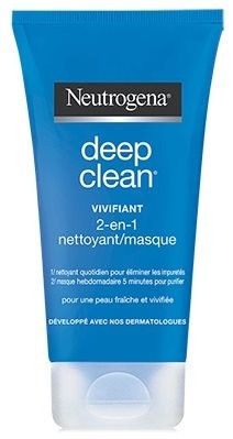 ניטרוגינה תרחיץ ומסכה לפנים 2 ב- 1 עור רגיל מעורב Neutrogena Deep Clean 2-in-1 Face Wash Mask