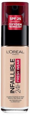 לוריאל מייק אפ מס 15 אינפילבל פרש וור 30 מל LORÉAL PARIS Infaillible Fresh Wear Liquid Foundation