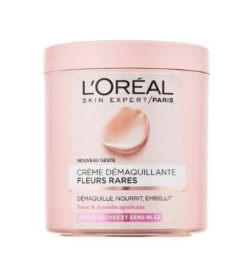 לוריאל קרם להסרת איפור לעור יבש ורגיש 200 מל LOREALParis Fine Flower Cleaning Cream 200 mL