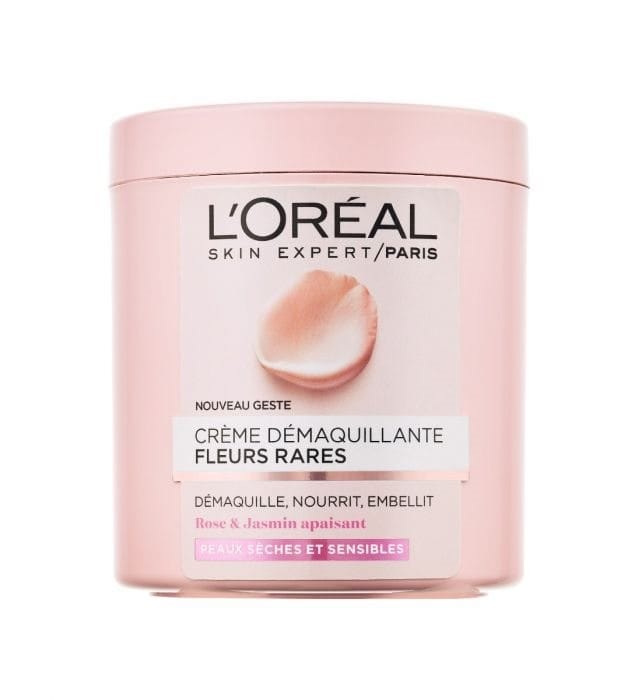 לוריאל קרם להסרת איפור לעור יבש ורגיש 200 מל LOREALParis Fine Flower Cleaning Cream 200 mL
