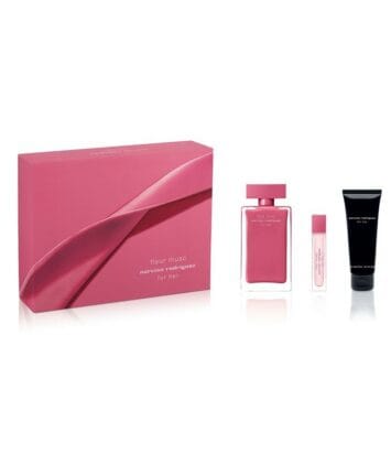 מארז לאשה נרסיסו פלור מאסק סט Narciso Rodriguez בושם 100מל אדפ + 10מל + קרם גוף Narciso Rodriguez For Her Fleur Musc Set
