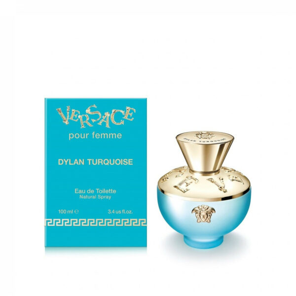 בושם לאשה ורסצה דילן טורקיז א.ד.ט 100 מל VERSACE DYLAN TURQUOISE EDT 100ML