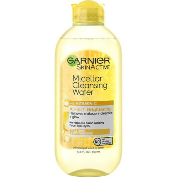 גרנייהמי מיסלר ויטמין סי לניקוי הפנים לעור חסר זוהר 400 מ"ל Garnier Vitamin C Micellar Water For Dull Skin 400ml