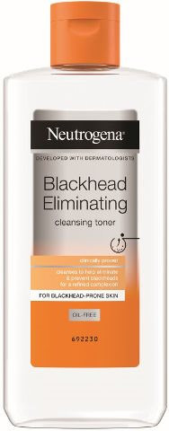 נטרוגינה מי פנים לחיסול ראשים שחורים 200 מל Neutrogena Blackhead Eliminating Cleansing Toner 200ml