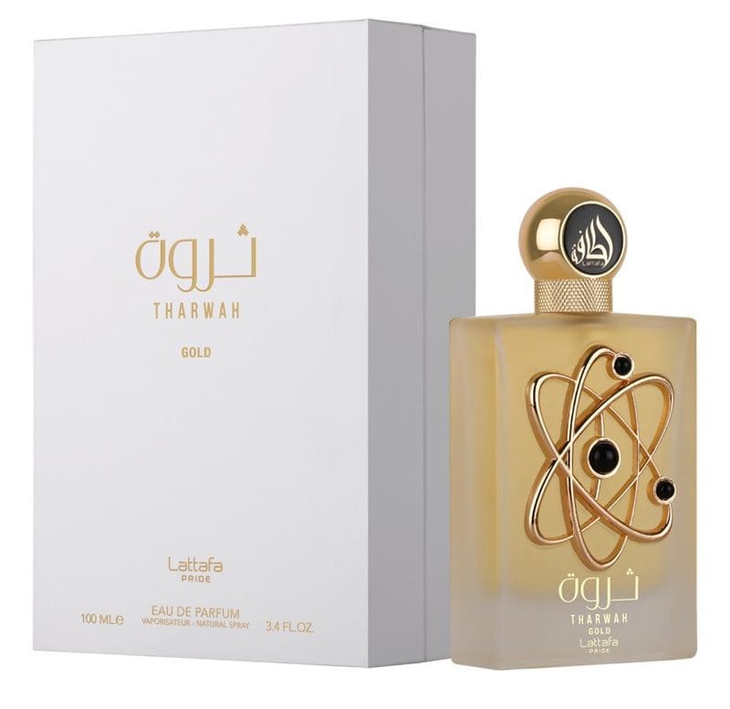 בושם לגבר לאטפה ט'רואה גולד אדפ 100 מל lattafa tharwah gold edp 100 ml