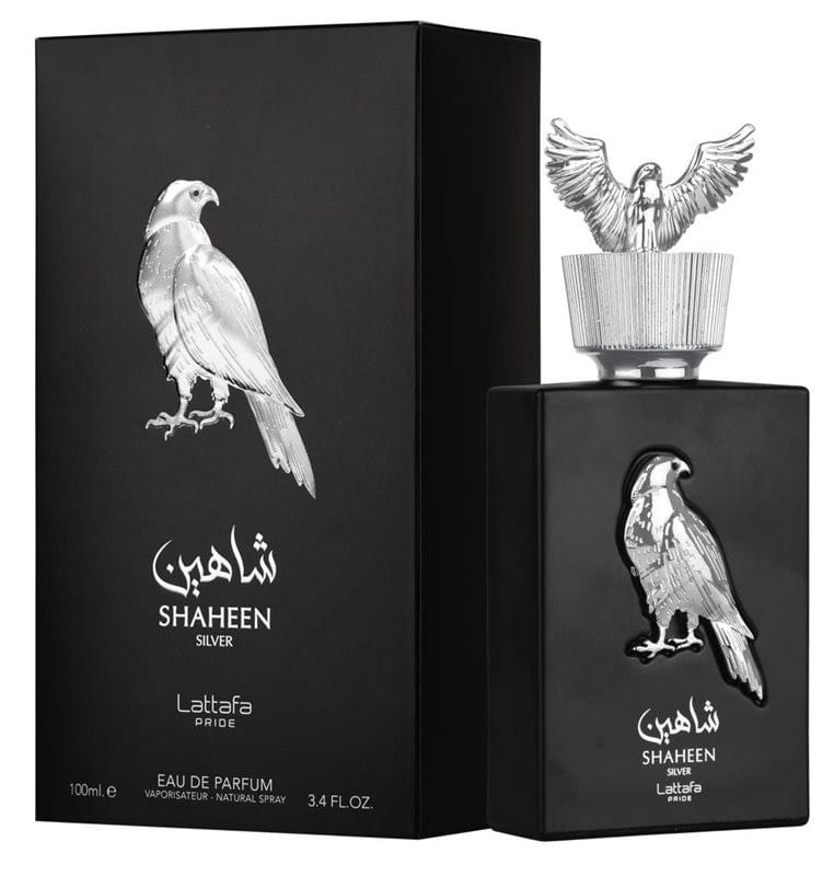 בושם לגבר לאטפה שאין סילבר אדפ 100 מל lattafa shaheen silver edp 100 ml