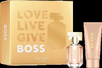 הוגו בוס דה סנט אדפ מארז בושם לאישה 2 מוצרים Hugo Boss De Scent edp SET For Her