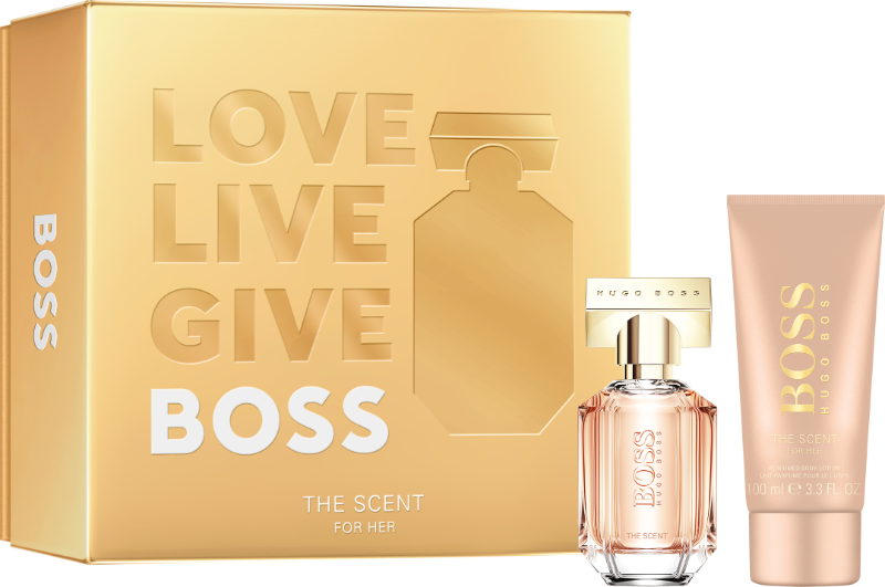 הוגו בוס דה סנט אדפ מארז בושם לאישה 2 מוצרים Hugo Boss De Scent edp SET For Her