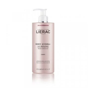 ליראק תחליב לחות ומיצוק לגוף עם הפעולה הכפולה 400מ"ל LIERAC Body-hydra+ Lait Repulpant Corps 400 ml