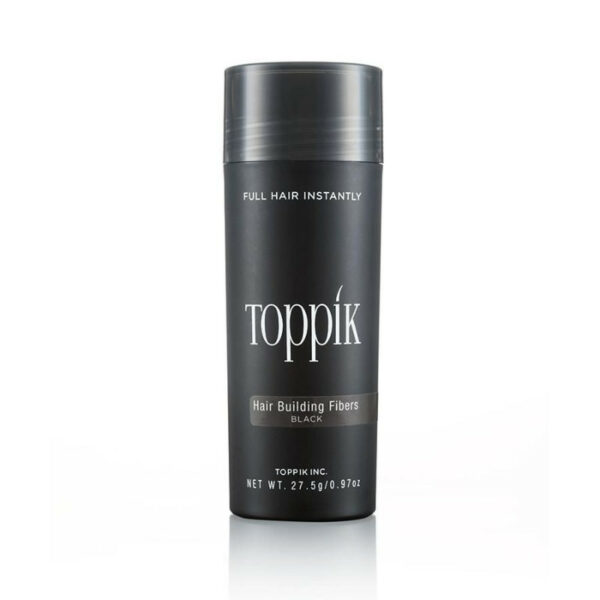 טופיק אבקה למילוי השיער צבע שחור 27.5גרם Toppik Hair Building Black Fibers 27.5G