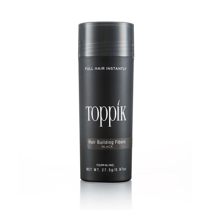 טופיק אבקה למילוי השיער צבע שחור 27.5גרם Toppik Hair Building Black Fibers 27.5G