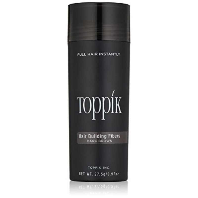 טופיק אבקה למילוי השיער צבע חום כהה 27.5גרם Toppik Hair Building Dark Brown Fibers 27.5G