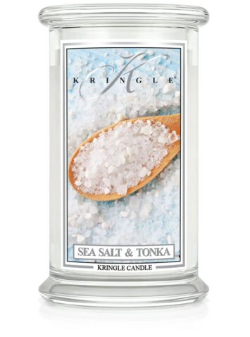 קרינגל קנדל נר ריחני סי סלט טונקה 623גרם KRINGLE CANDLE SEA SALT TONKA 623G