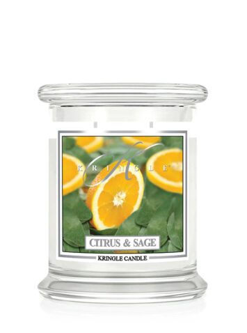 קרינגל קנדל נר ריחני ציטרוס סייג' 411גרם KRINGLE CANDLE CITRUS SAGE 411G