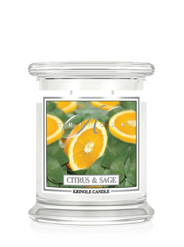 קרינגל קנדל נר ריחני ציטרוס סייג' 411גרם KRINGLE CANDLE CITRUS SAGE 411G