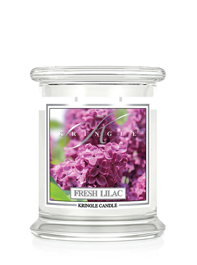 קרינגל קנדל נר ריחני פרש לילך 411גרם KRINGLE CANDLE FRESH LILAC 411G