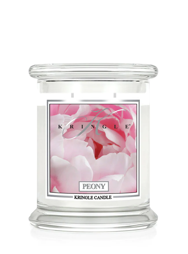 קרינגל קנדל נר ריחני פיוני 411גרם KRINGLE CANDLE PEONY 411G