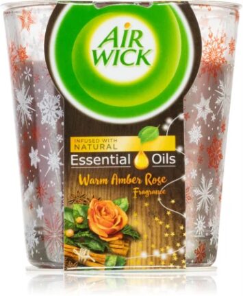 אייר וויק נר ריחני בכוס וורם אמבר רוז 105 גרם AIR WICK CANDLE WARM AMBER ROSE 105G