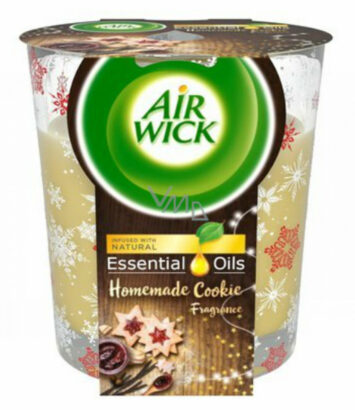 אייר וויק נר ריחני הום מייד קוקי 105 גרם AIR WICK CANDLE HOMEMADE COOKIE 105G