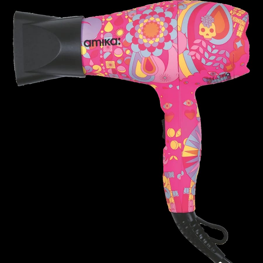 אמיקה פן מייבש שיער מקצועי 2300 וואט בצבע ורוד AMIKA Power Cloud Repair + Smooth Dryer 2300w