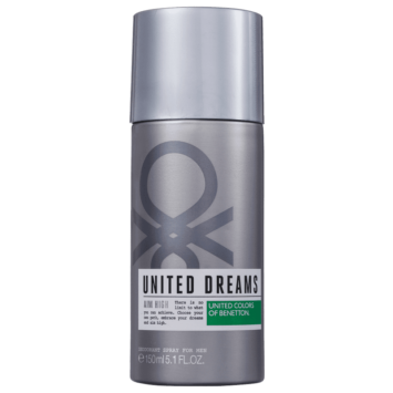בנטון יונייטד דרימס דאודורנט ספריי לגבר 150מ"ל BENETTON UNITED DREAMS DEO SPRAY 150ML