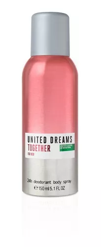 יונייטד קולורס אוף בנטון יונייטד דרימס טוגדר דאודורנט ספריי לאישה 150מ״ל UNITED COLORS OF BENETTON UNITED DREAMS TOGETHER DEO SPRAY 150 ml FOR HER‏