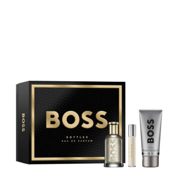 הוגו בוס בוטלד מארז בושם לגבר אדפ 100מל + 10 מל + גל רחצה 100מל HUGO BOSS BOTTLED SET EDP 100ML + 10ML + SHOWER GEL 100ML