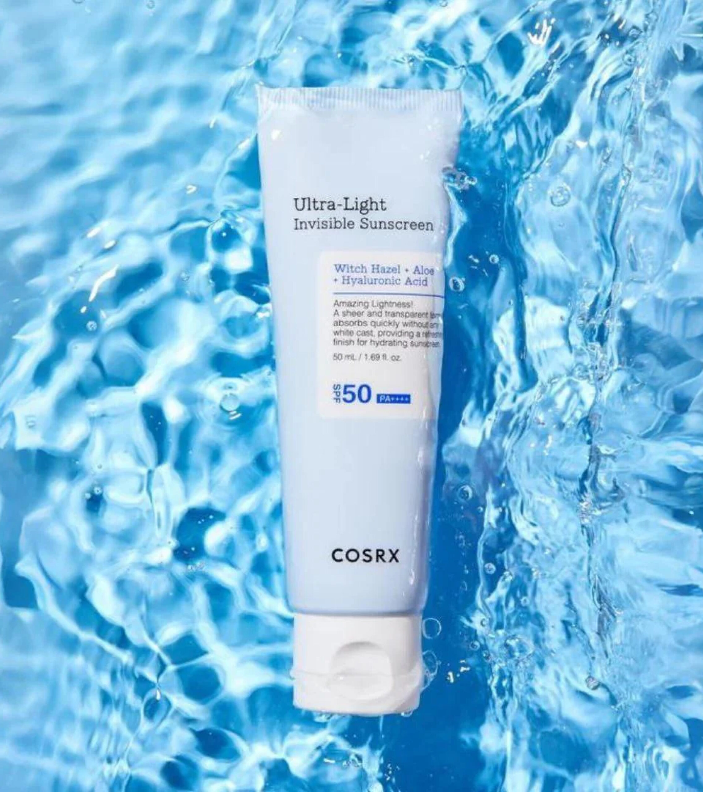 קוסרקס קרם הגנה שקוף במרקם אולטרה קל כמו סרום 50מ״ל Cosrx Ultra Light Invisible Sunscreen SPF50 PA 50ml – תמונה 6