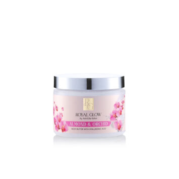 רויאל גלואו חמאת גוף בניחוח סחלב שקדים 350מ״ל  ROYAL GLOW