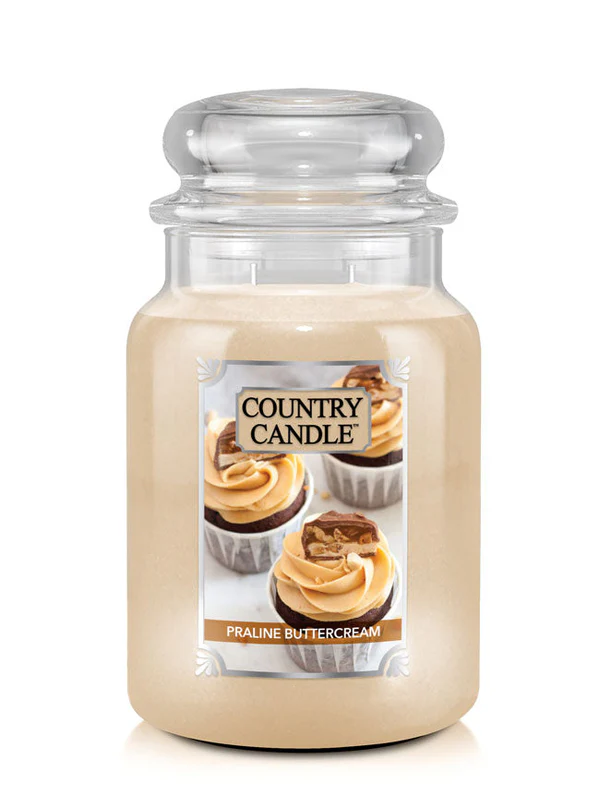 קאנטרי קנדל נר ריחני פרלינה באטרקרים 680גרם COUNTRY CANDLE Praline Buttercream 680G