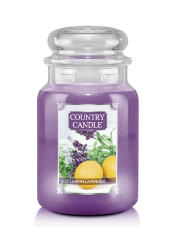 קאנטרי קנדל נר ריחני למון לבנדר 680גרם COUNTRY CANDLE Lemon Lavender 680G