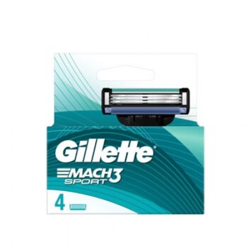 גילט מאך 3  ספורט רביעיית סכיני גילוח GILLETE MACH 3