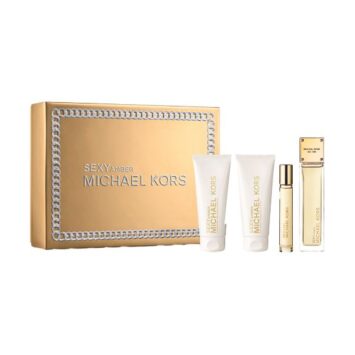 מייקל קורס סקסי אמבר סט לאישה קרם גוף 100 מל + גל רחצה 100 מל + 100 מל + 10 מל אדפ - MICHAEL KORS SEXY AMBER EDP SET