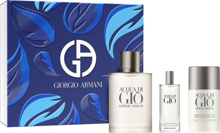 ארמני אקווה די גיאו מארז לגבר בושם אדט 100מ"ל Armani Aqua Di Gio SET EDT FOR HIM