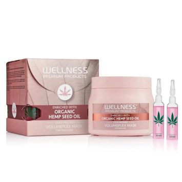 וולנס מסכה לשיער לשיער דק עד רגיל 500 מ”ל WELLNESS HAIR MASK 500ML