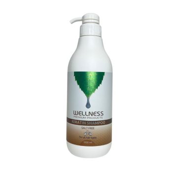 וולנס שמפו קרטין טיפולי להחלקות 1000 מל WELLNESS HAIR SHAMPOO 1000 ML
