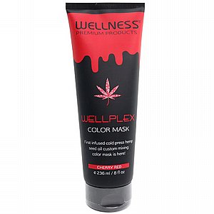 וולנס מסכת צבע אדום צ׳רי 250 מ"ל WELLNESS HAIR MASK CHERRY 250 ML