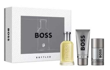 הוגו בוס בוטלד סט לגבר 100 מל + גל רחצה 100 מל + דאו סטיק 75 מל - Hugo Boss Boss Bottled Gift Set 100ml EDT + 100ml Shower Gel + 75ml Deodorant Stick