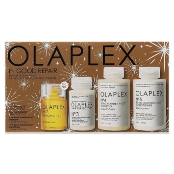אולפלקס מארז מס 3 + מס 4 + מס 5 + מס 7 - Olaplex In Good Repair Gift Set Hair Care (No.3 Perfector 50ml + No.4 Shampoo 100ml + No.5 Conditioner 100ml + Bonding Oil 30ml)