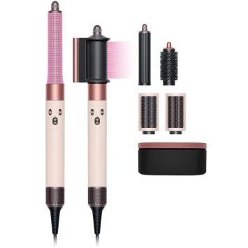 דייסון מעצב שיער פינק גולד חלק גלי - Dyson Airwrap ID Straight+Wavy Hair Curler Ceramic Pink