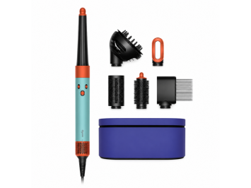 מסלסל שיער Dyson Airwrap HS08 – לשיער מתולתל ומקורזל - Dyson Airwrap HS08 ID Curly + Coily Multistyler Warm Black, Orange, Teal 1300W 2.675m