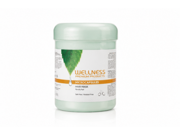 מסכה לשיער וולנס עם קפסולות קרטין 1000 מ''ל - Wellness Hair Mask with Keratin Capsules 1000 ml