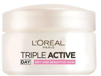 לוריאל טריפל אקטיב לחות לפנים  – L'Oréal Triple Active Facial Moisturizer – day-dry-sensitive